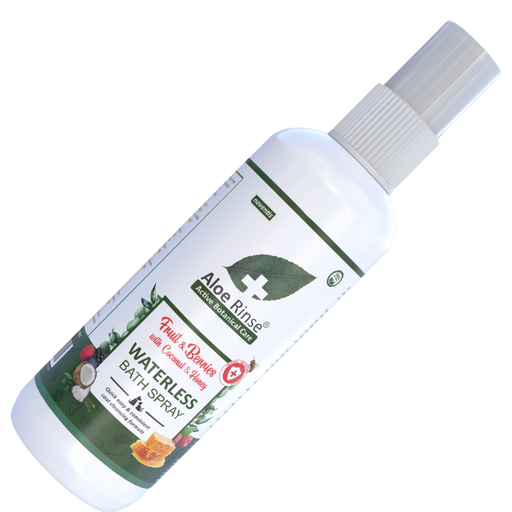 Aloe Rinse Waterless Dry Bath Spray – Fruit & Berries with Coconut & Aloe: Natural pet grooming for a clean and fragrant coat