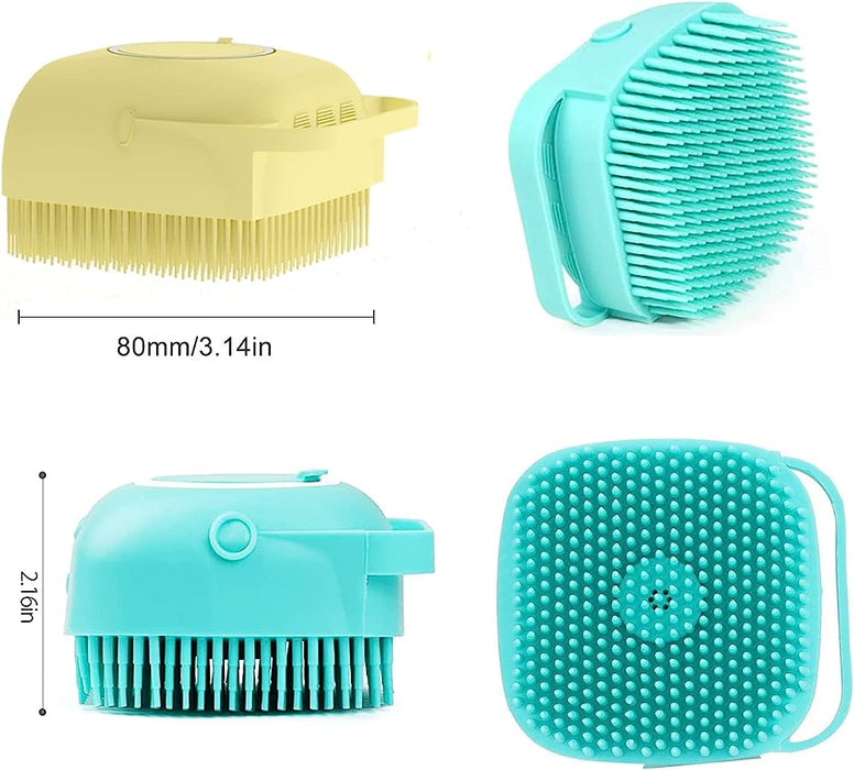 Soft Silicone Dog Bath Brush / Soap Dispenser