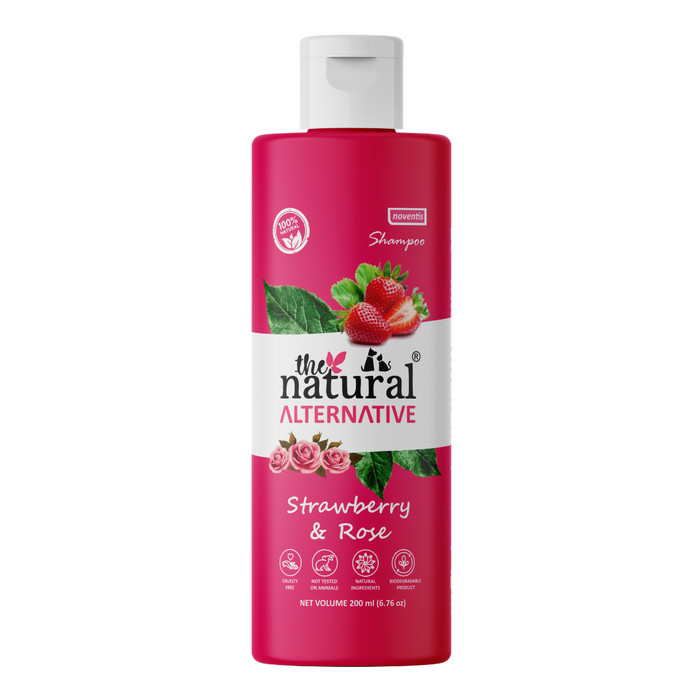 The Natural Alternative® Strawberry & Rose Herbal Dog Shampoo
