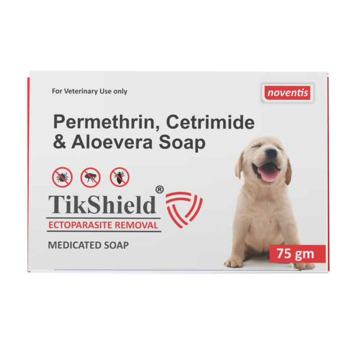 Tikshield ® Permethrin 1% Soap for Dogs - Eliminate Ticks, Fleas and Lice