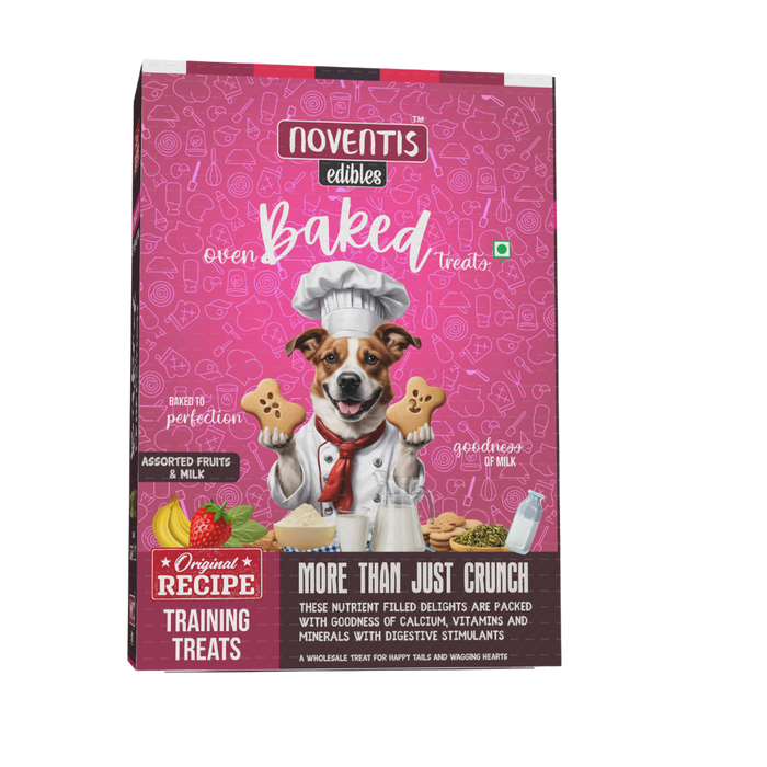 Noventis 100% Vegetarian Multi Flavored Oven Baked Biscuits for Dogs
