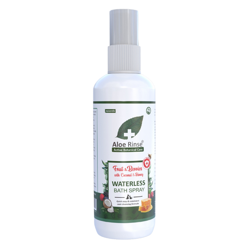 Aloe Rinse Waterless Dry Bath Spray – Fruit & Berries with Coconut & Aloe: Natural pet grooming for a clean and fragrant coat