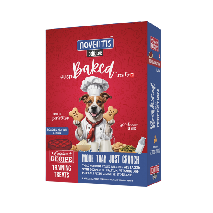 Noventis Roasted Mutton & Milk - Oven Baked Biscuits for Dogs