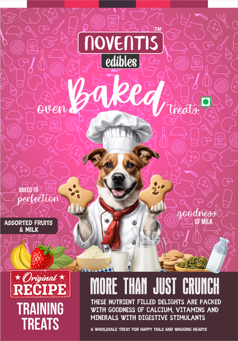 Noventis 100% Vegetarian Multi Flavored Oven Baked Biscuits for Dogs