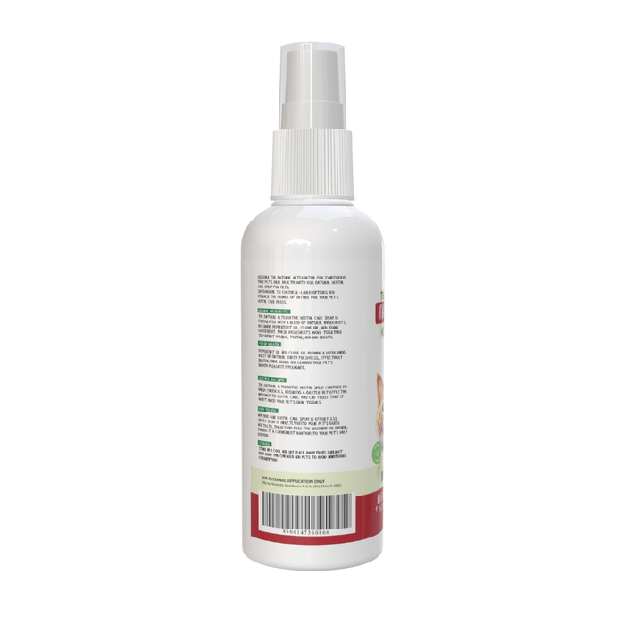 The Natural Alternative Cat and Kitten Dental Hygiene Spray 100 ml– Herbal Oral Care for Fresh Breath and Healthy Teeth