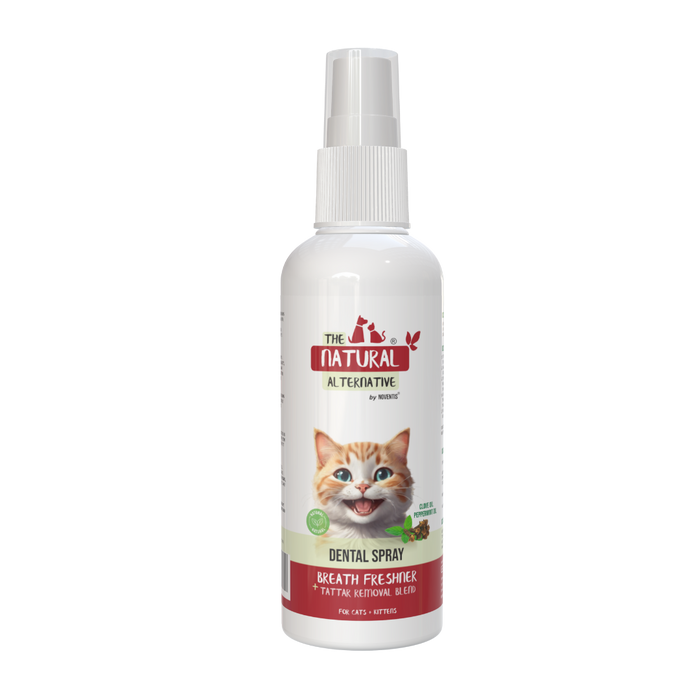 The Natural Alternative Cat and Kitten Dental Hygiene Spray 100 ml– Herbal Oral Care for Fresh Breath and Healthy Teeth