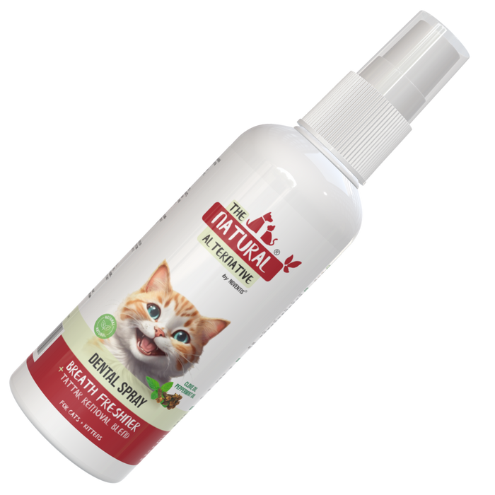 The Natural Alternative Cat and Kitten Dental Hygiene Spray 100 ml– Herbal Oral Care for Fresh Breath and Healthy Teeth