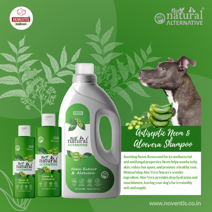 The Natural Alternative® Neem & Aloe Vera Dog Shampoo!