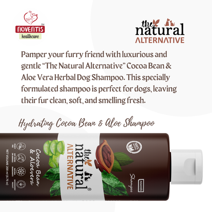 The Natural Alternative® Cocoa Bean & Aloe Vera Herbal Dog Shampoo