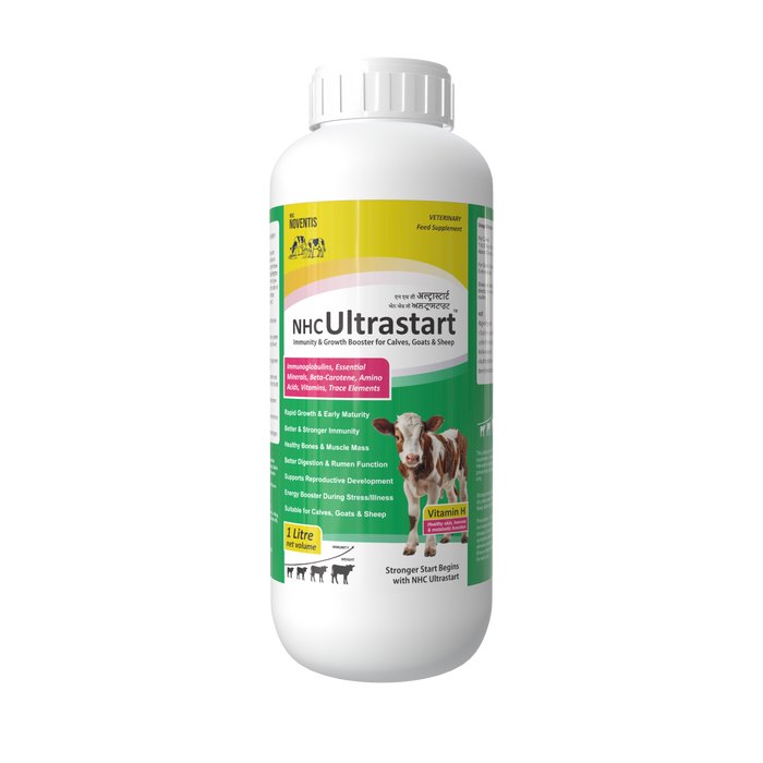 NHC ULTRASTART Calf Growth Tonic – Rapid Growth, Immunity & Development Booster for Calves, Goats & Sheep