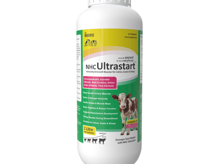 NHC ULTRASTART Calf Growth Tonic – Rapid Growth, Immunity & Development Booster for Calves, Goats & Sheep