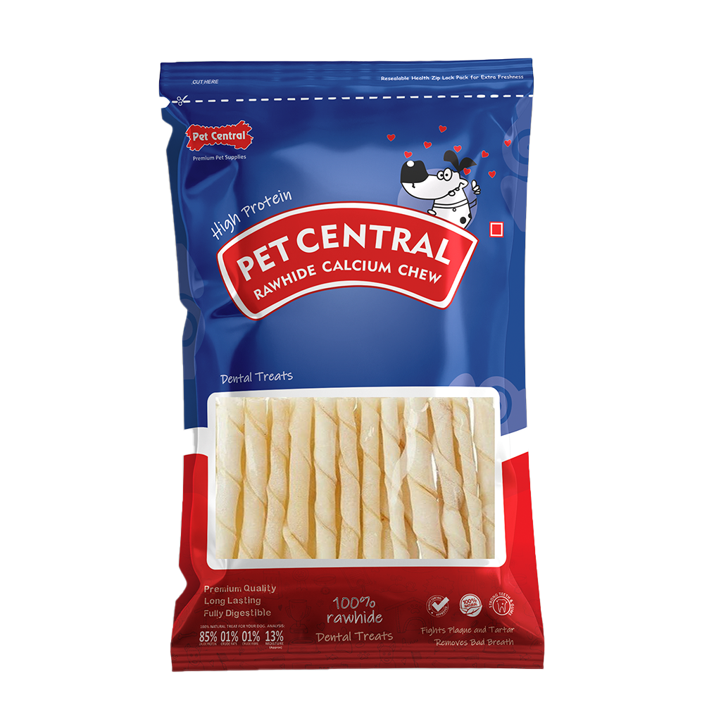 PetCentral® Twisted Rawhide Sticks 300 gms — Noventis Healthcare